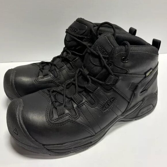 Keen Utility Men’s Detroit XT Mid Waterproof Boots Black, Size 8.5 D